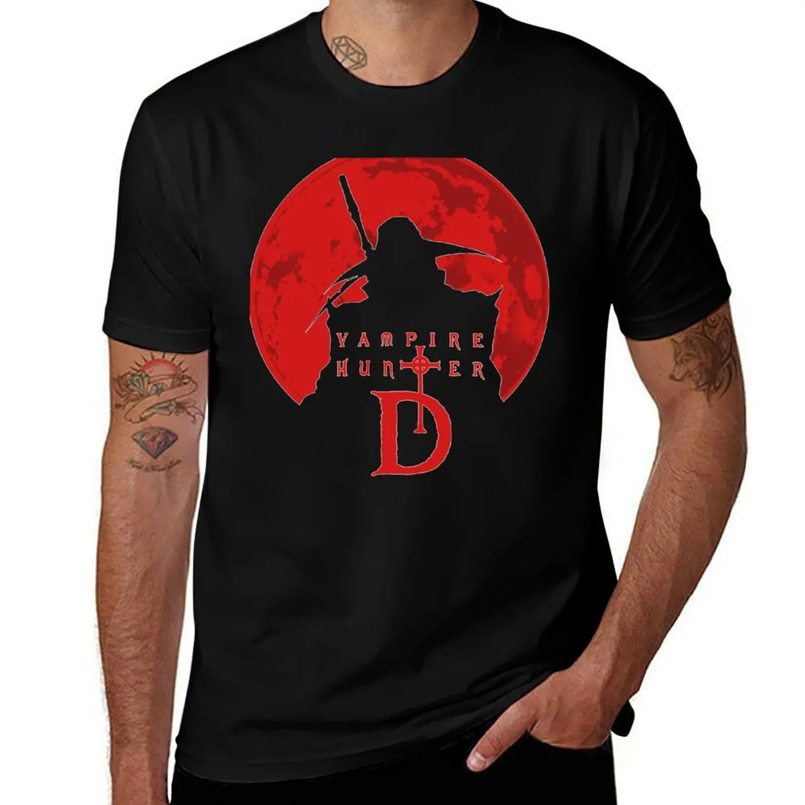 

anime graphic cotton Film D t T-Shirt Poster Shirt man shirts Lord man for man Classic t shirt Vampire shirts T Anime Hunter