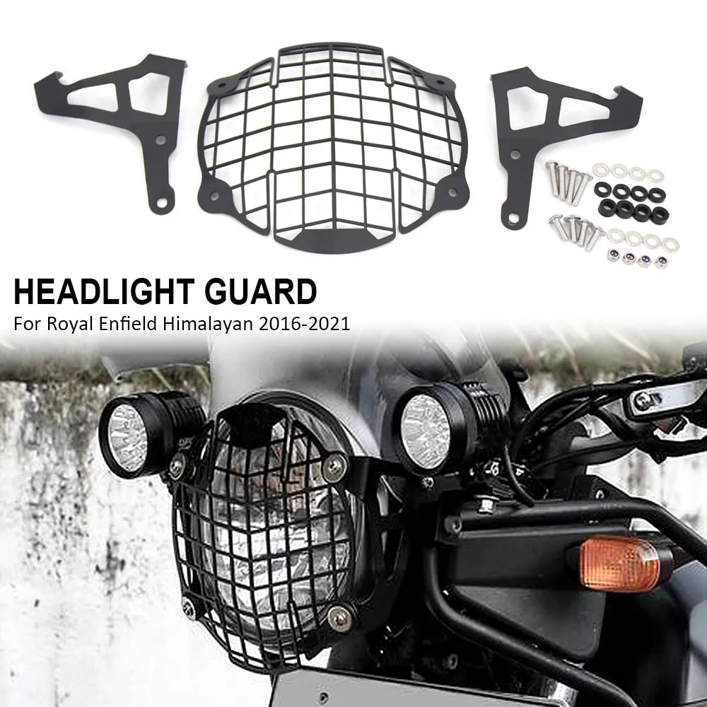 For Royal Enfield Himalayan Motorcycle Headlight Head Light Guard Protector Cover Protection Grill 2016 2017 2018 2019 2020 2021