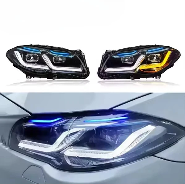 

SJC Auto Car Accessories Headlights For BMW 5 Series F10 F18 525i 530i 2011-2017 F10 To G30 LED Front Lamps Daytime Head Light