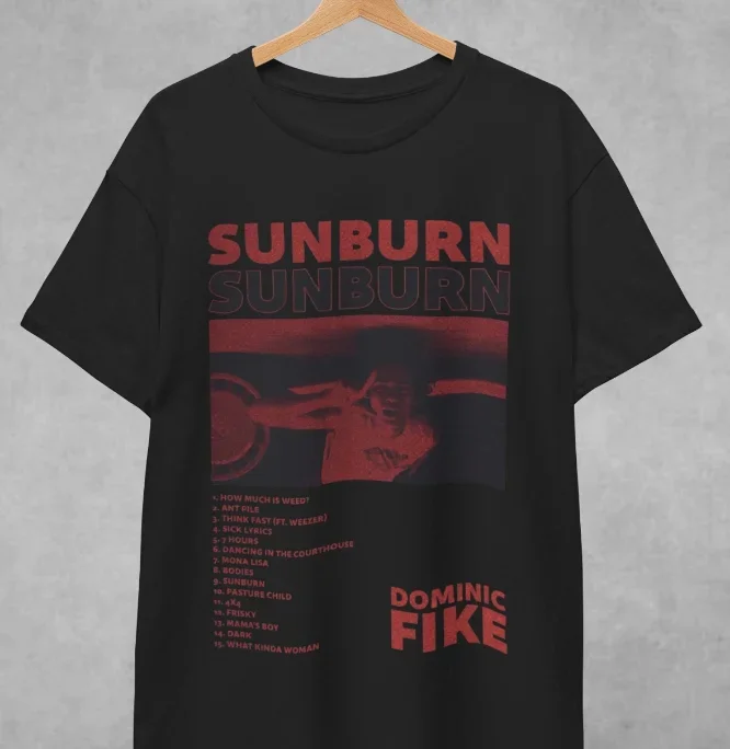 Dominic Fike Unisex T-Shirt Sunburn Album Tee Gift For Fans S-5Xl