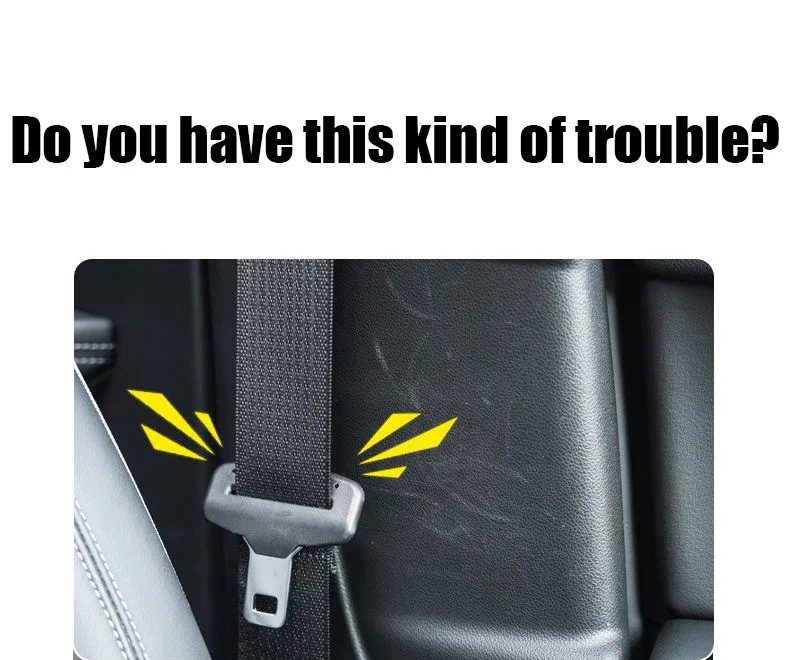 PU Leder Auto Sitz Gürtel Schnalle Clip Protector Anti-Scratch Sicherheitsgurt Abdeckung Polsterung Innen Taste Fall Sicherheit Auto Zubehör – Detail 2