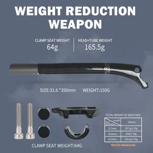 Toseek الكربون إزاحة MTB السرج 20 مم MTB قابل للسحب 27.2 / 30.8 / 31.6 طول مقعد 350/400 مم سرج دراجة أعلى 4 مبيعات الدراجة القابلة للسحب مقعد 27 2 - رقم 4