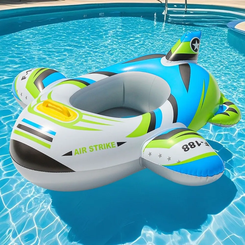 

Aircraft Shape Baby Swim Ring Inflatable Circle Seat Swimming Circle Fun Style Floating Baby Swimming Float Seat Bathtub