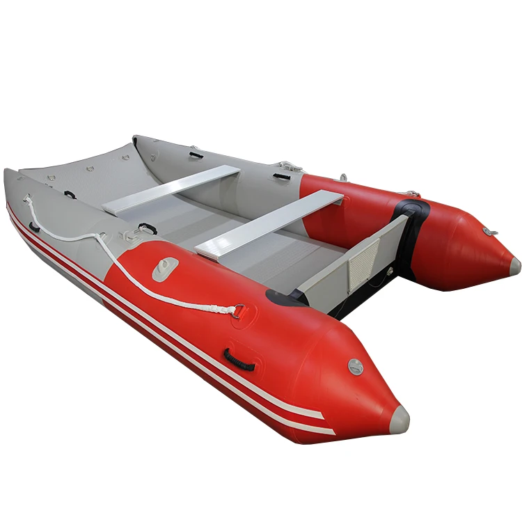 Hot Selling 6 Person Racing Inflatable High Speed Catamaran Boat Rubber Thundercat Boat 360 For Sale