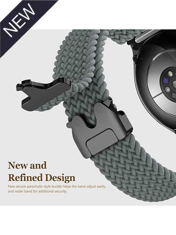 Parachute Straps For Samsung Galaxy Watch 7/FE/6 classic/5/5 Pro/4 44mm 40mm Braided Bracelet correa No gaps Galaxy watch Band