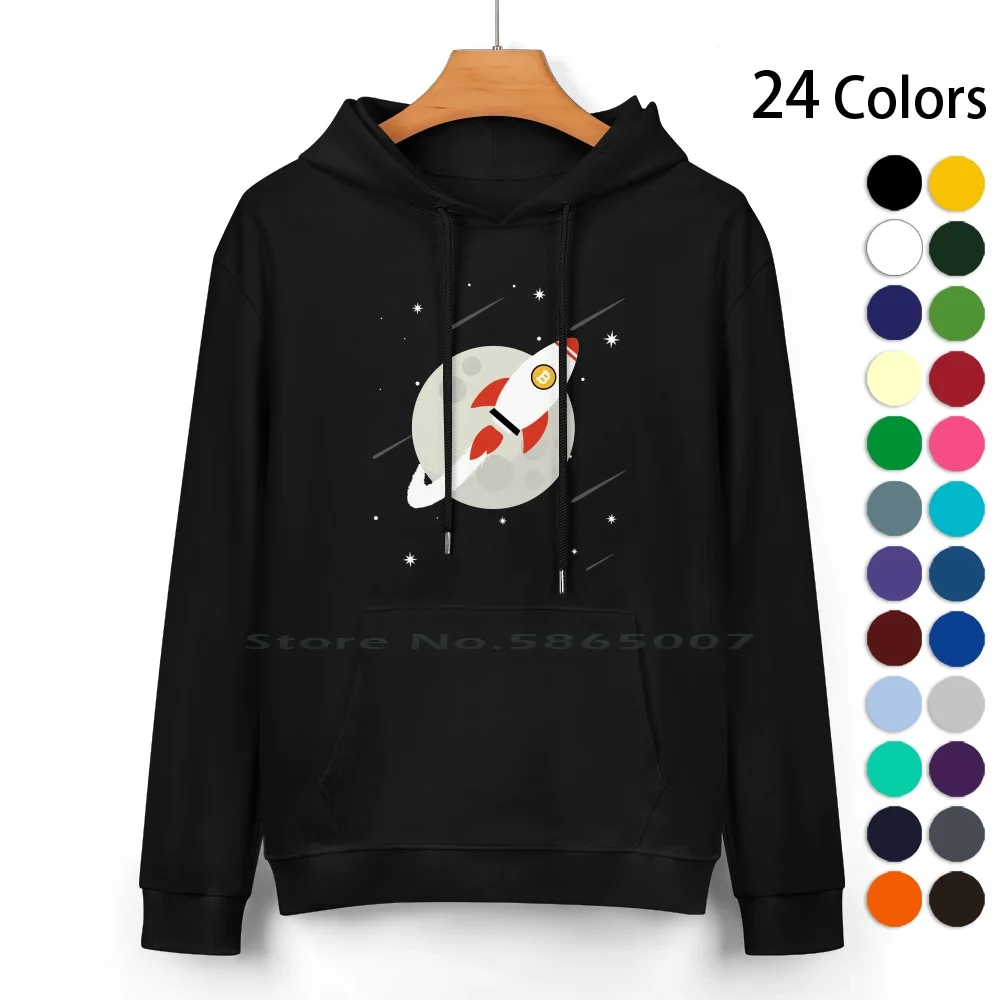 Bitcoin To The Moon Shirt-Bitcoin Hodl Btc Crypto Pure Cotton Hoodie Sweater 24 Colors Bitcoin Cryptocurrency Asic Miner