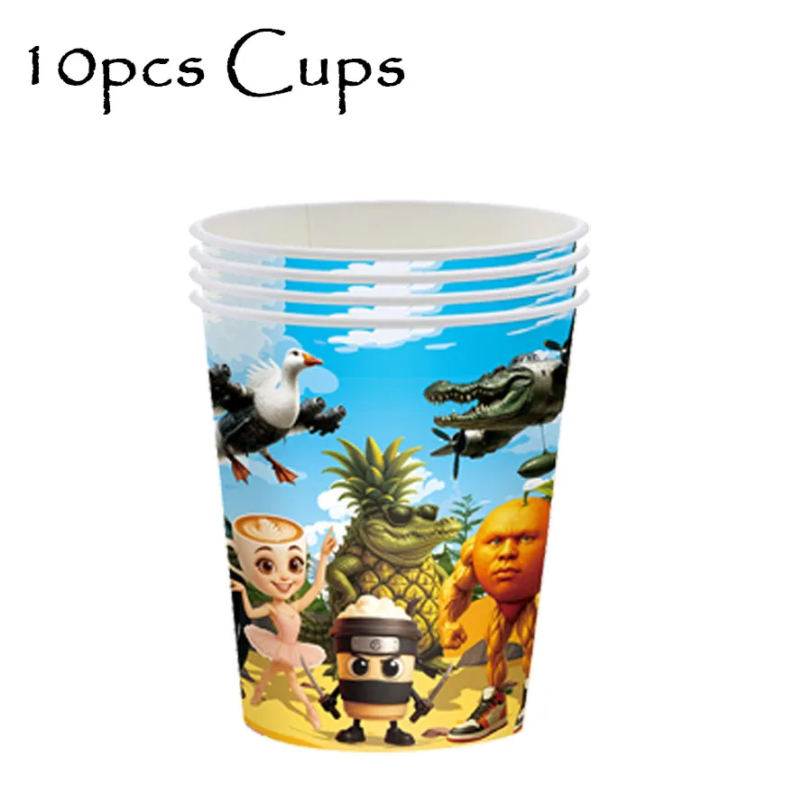 Tung Tung Sahur Tralalo Tematyczne Dekoracje na Imprezę, Baner, Kubek, Talerz, Papierowe Ubranka na Urodziny, Przebrania, Prezenty, Wypełniacze do Świątecznych Skarpetek