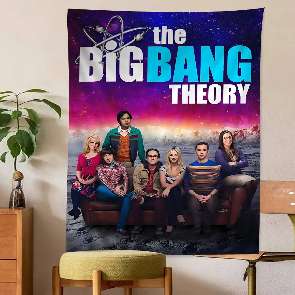 TV The Big Bang T-Theory Chart Tapestry Art Science Fiction Room Home Decor Cheap Hippie Wall Hanging