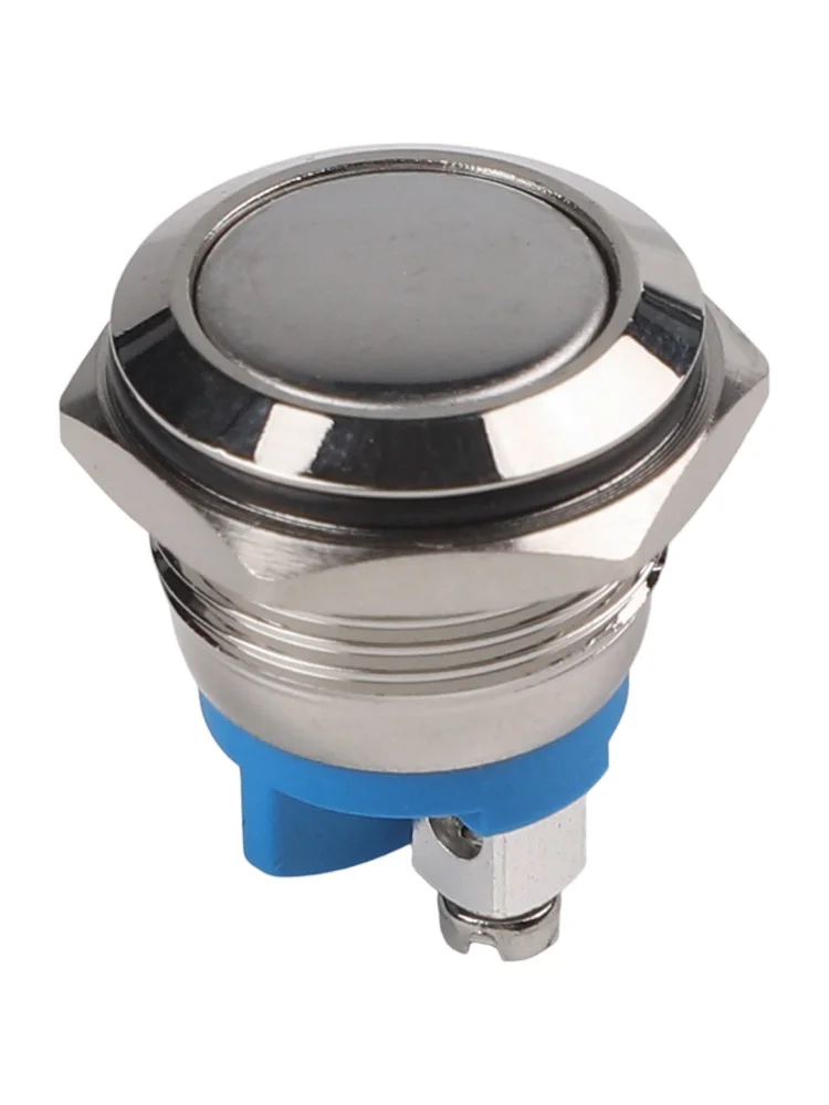 Metal Waterproof Push Button Switch 16mm Start Momentary On Off Brass 12V for Electric Circuits and Contactors