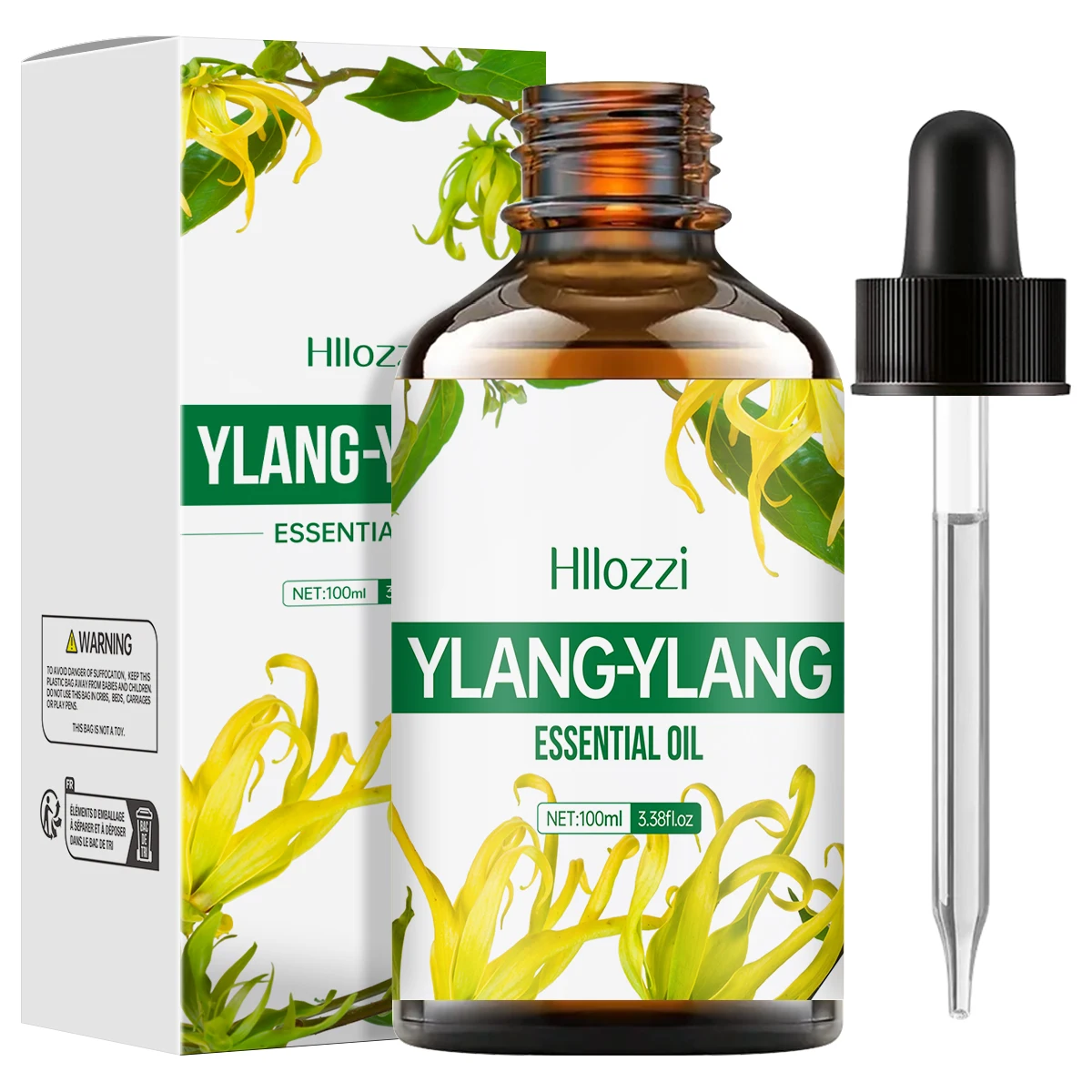 Huile essentielle Ylang Ylang pour massage, douche, soins de la peau, diffusion, relaxation, aromath