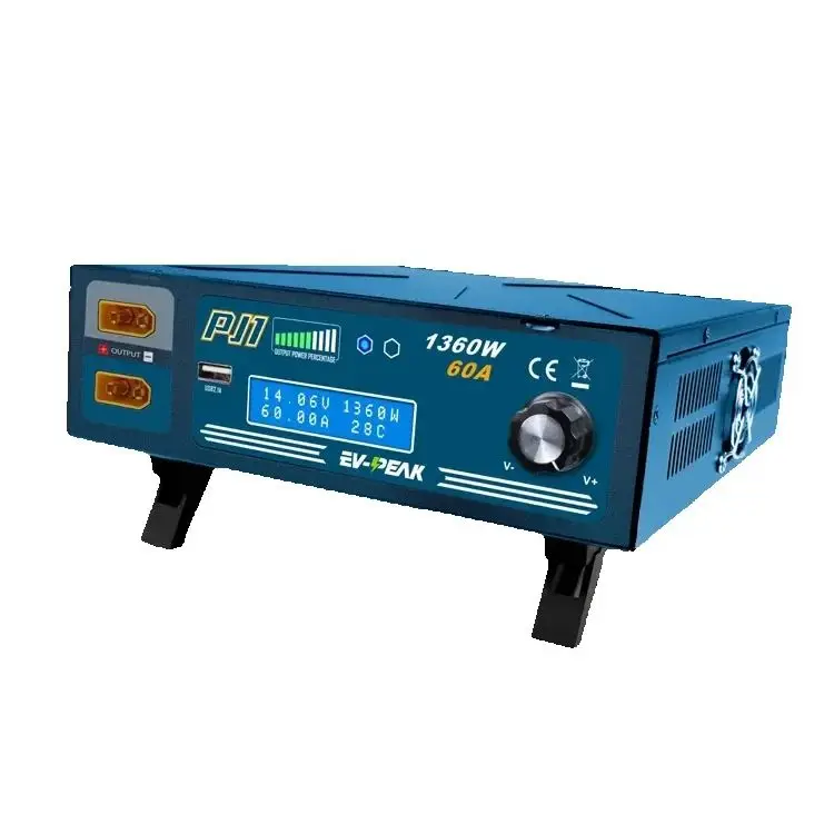 

EV-Peak PJ1 eCube Блок питания 1360 Вт 12–24 В, 60 А, регулируемый источник питания постоянного тока с USB-портом для зарядного устройства или лабораторного использования