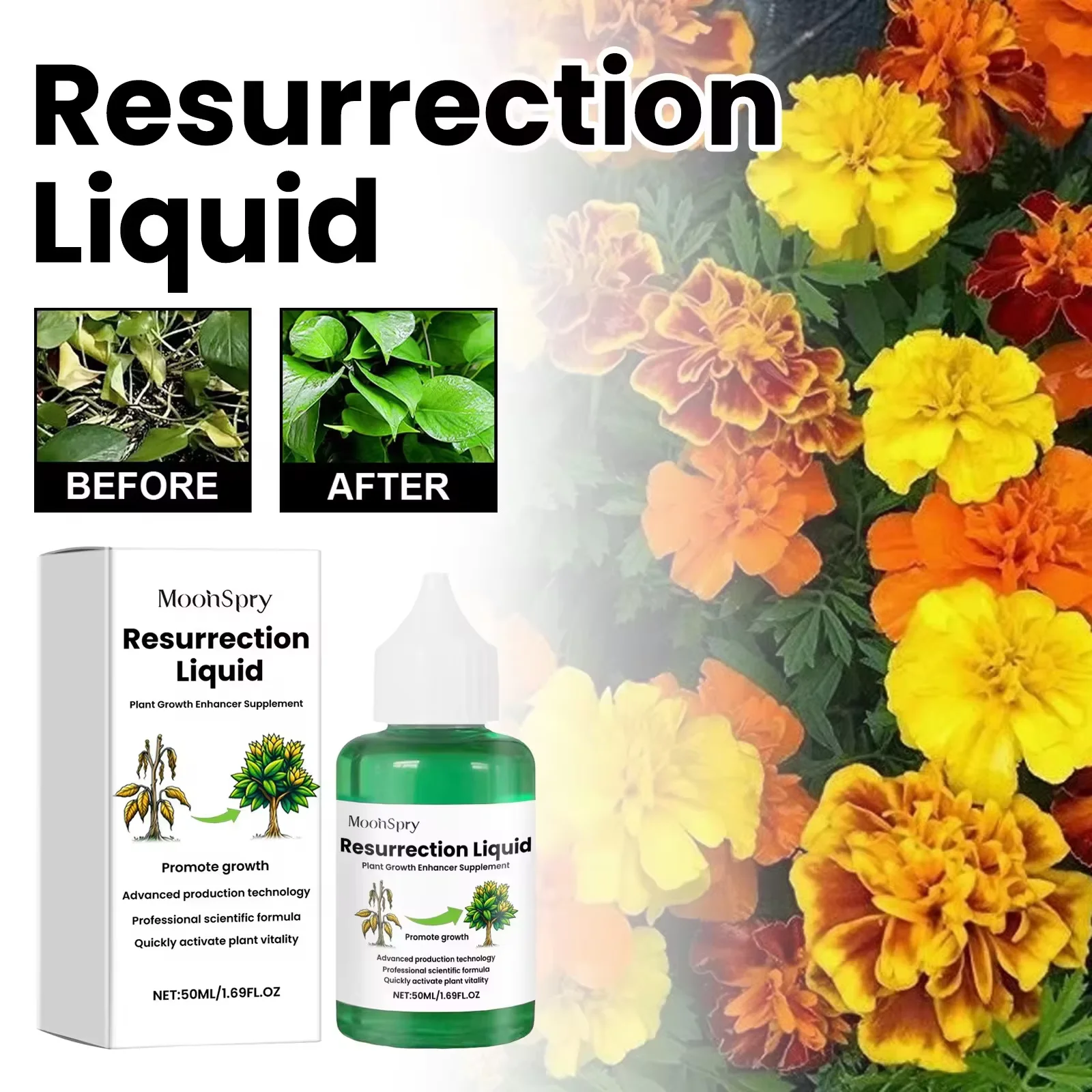 Plant Resurrection Liquid Succulent Root Booster Plant Growth Rooting Nutrient Root Stimulator Liquid Fruit Vegetable Fertilizer