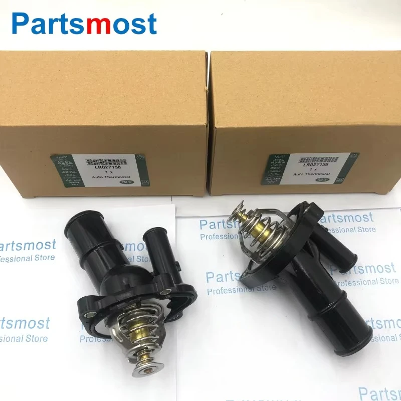 LR027158 31316344 2.0L Petrol Coolant Thermostat & Housing for Freelander LR2 Evoque Range Rover Discovery Sport Ford Volvo