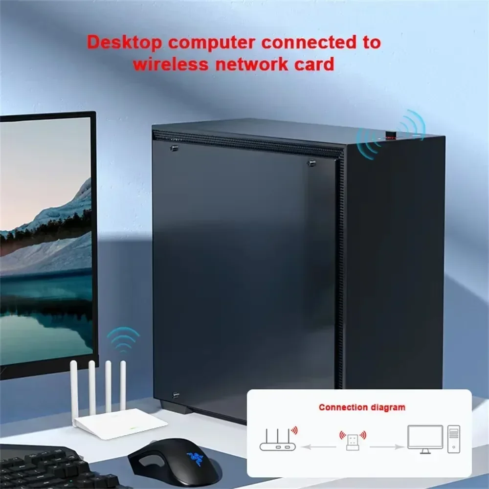 150Mbps ミニ USB ワイヤレス Wifi アダプタ RTL8188 Wi fi ネットワーク LAN カード 802.11n ネットワークカード PC デスクトップコンピュータ用