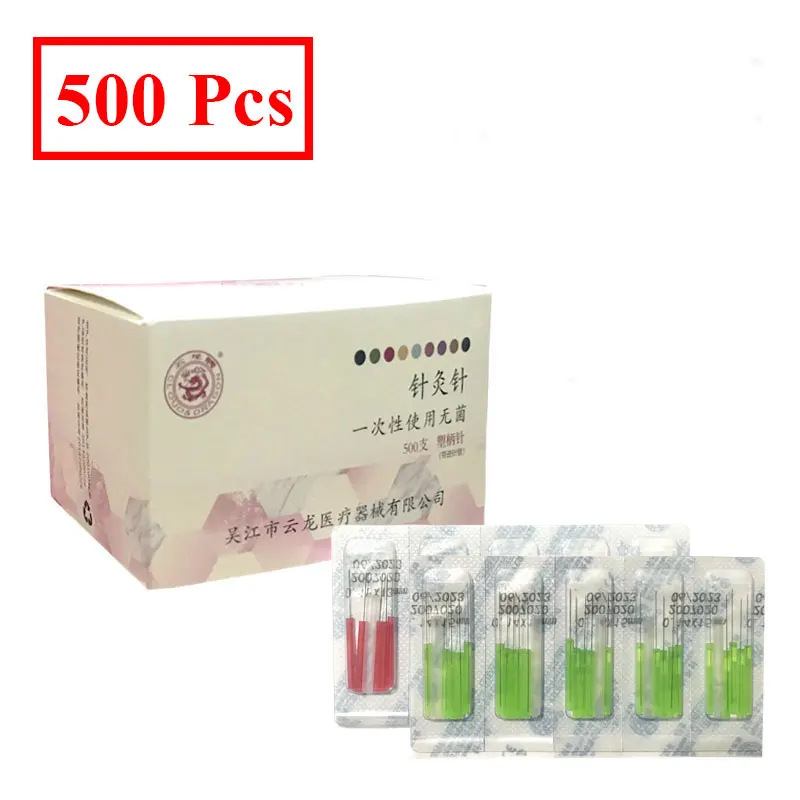 

500Pcs Acupuncture Needle Superfine To 0.12 With Tube Disposable Needle Beauty Massage Sterilze Needle Acupuncture