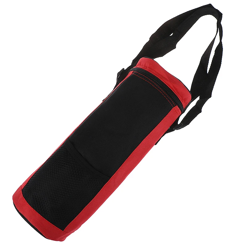 Water Bottle Cooler Tote Bag Universal Water Bottle Pouch High Capacity Insulated Cooler Bag Outdoor Camping Hiking,Red