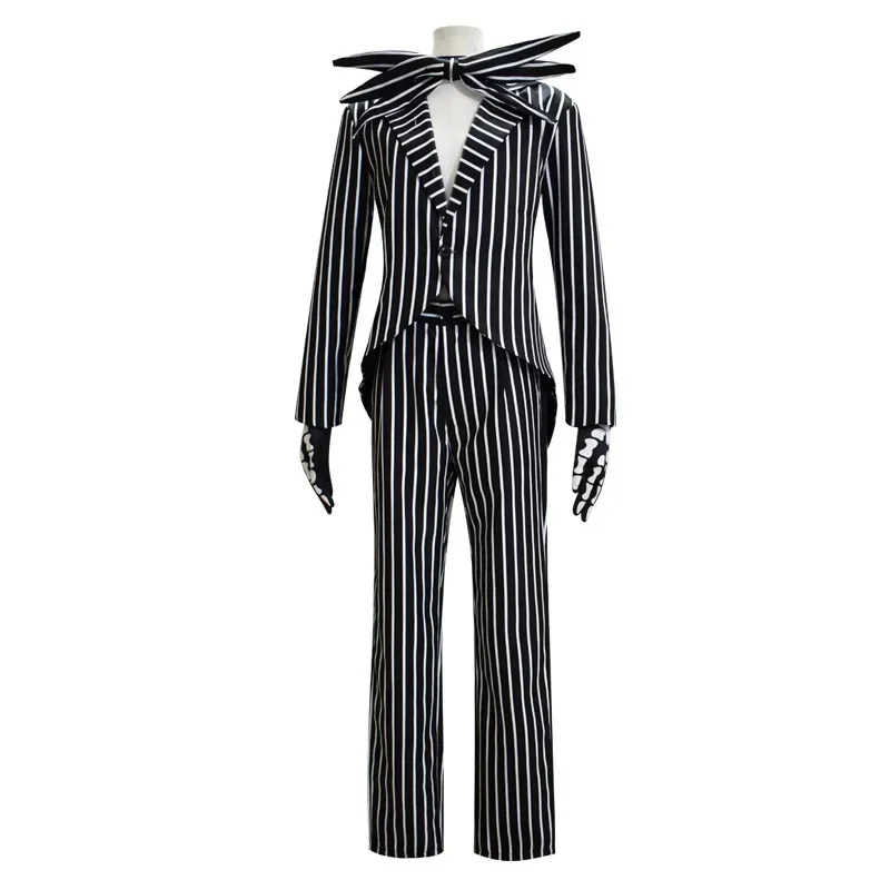 Film The Nightmare Before Christmas Jack Skellingto Sally Cosplay Costume Halloween Party Carnival Gown Adult child baby Clothes