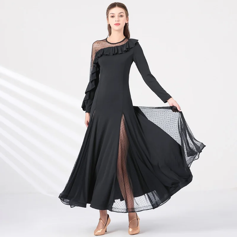 2022 NEW Ladies Latin Ballroom Modern Tango Waltz Dance Dress Long Standard Dress MY873 competition dresses