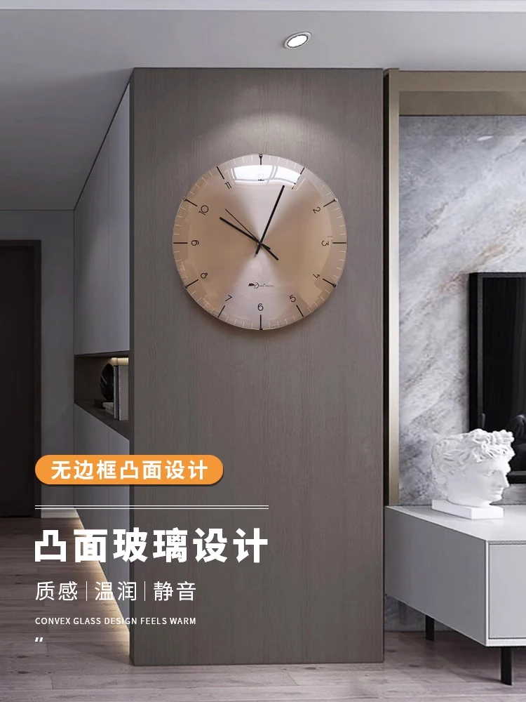 Simple wall-hung light luxury wall clock creative living room hanging watch, fashionable clock, modern clock, high-end