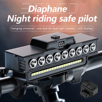 2025New USB Charging MTB Headlight Bicycle Light LED Waterproof Cycling Lamp Flashlight Cycling Horn Bike Light Front light