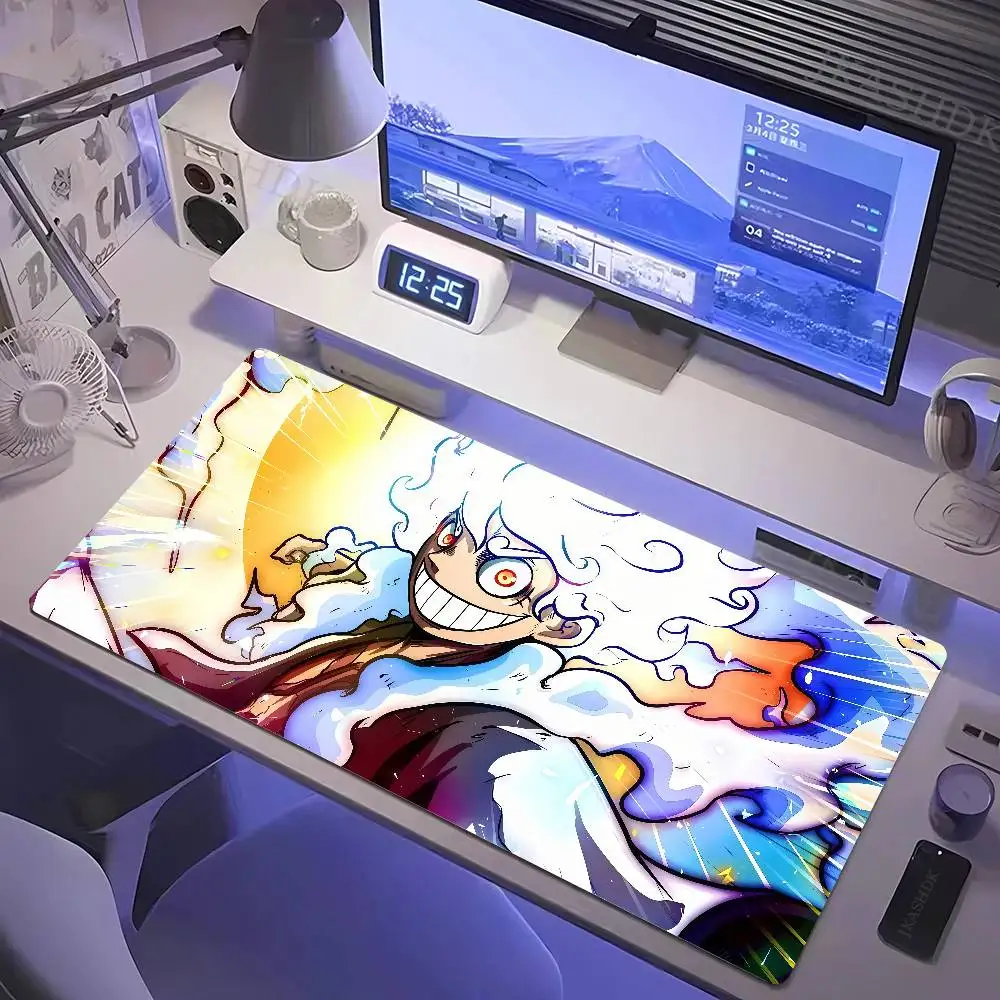One Piece Franky Cyborg Anime Gaming Mouse Pad Large Rubber Keyboard Desk Mat With 2MM Stitched Edge Design