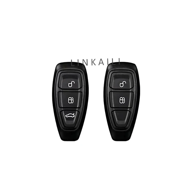 Car Key Pack for Ford ST Line Fiesta Focus Mondeo Ecosport Kuga Puma Edge Escape Metallic Leather Car Key Fob Case Accessories