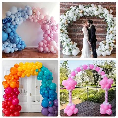 1 st ballongbåge, innovation stor robust ballongbågssats, hög justerbar ballongbågsstativ med vattenfyllbara baser, manual 10 best sales ballongbåge - №1