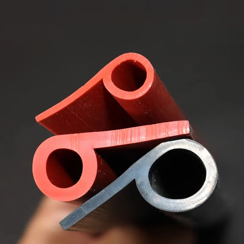 1/5Meter 9 Shape Auto Rubber Seals Car Door high temperature Oven Steam Doors Window Silicone P-Type Weather Strip view 4