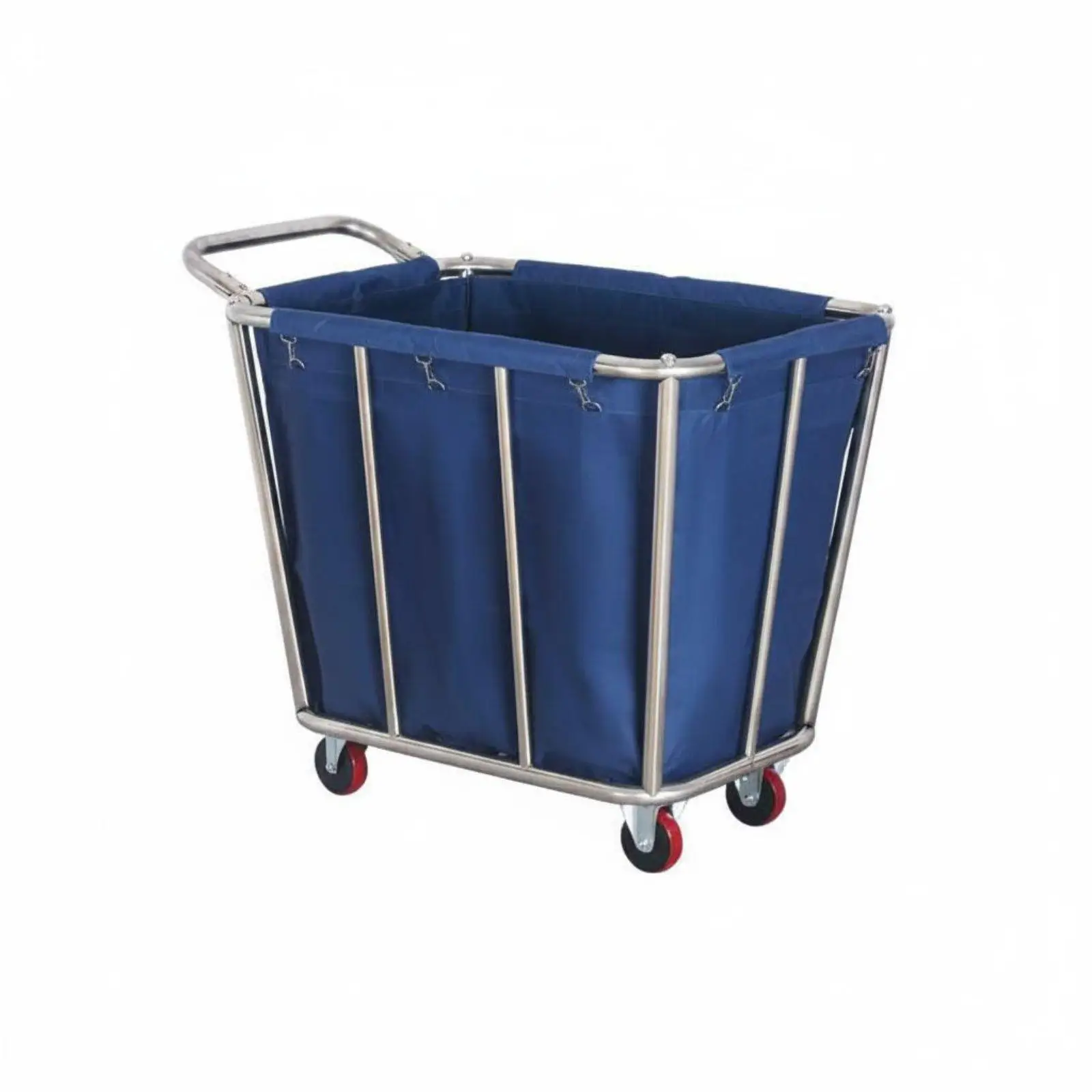 Rolling Hotel Cleaning Cart Large Capacity Laundry Hamper with 360 Degree Wheels for Hotel and Dry Cleaning Services