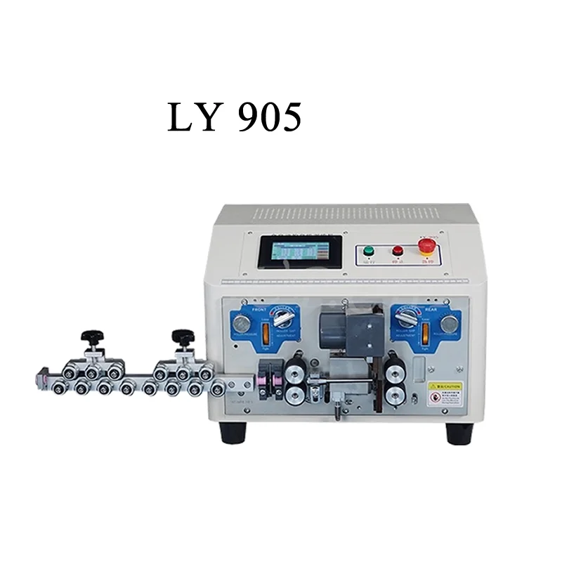 LY 905 906 Automatic Multi-core Multi-cores Wires Sheath Stripping Machine 4 Wheels For 2 3 4 5 Inner Cores Wire