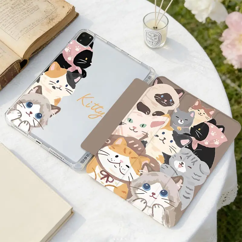 Tri-fold Protective Case For Tab S6 Lite 10.4 inch Samsung Tab S7 S8 S9 11 Samsung S10 S9 12.4 inch Tab A11 A9 8.7" Plus 11" A8