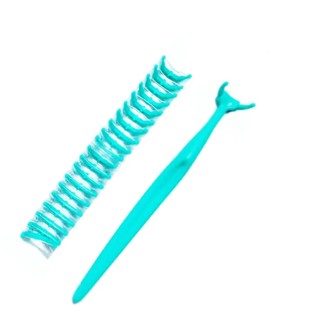

20pcs Replaceable Floss Heads Dental Picks Ultra Thin Silky Wire Comfort Grip Non-Slip Handle Deep Clean Between Teeth Plaque