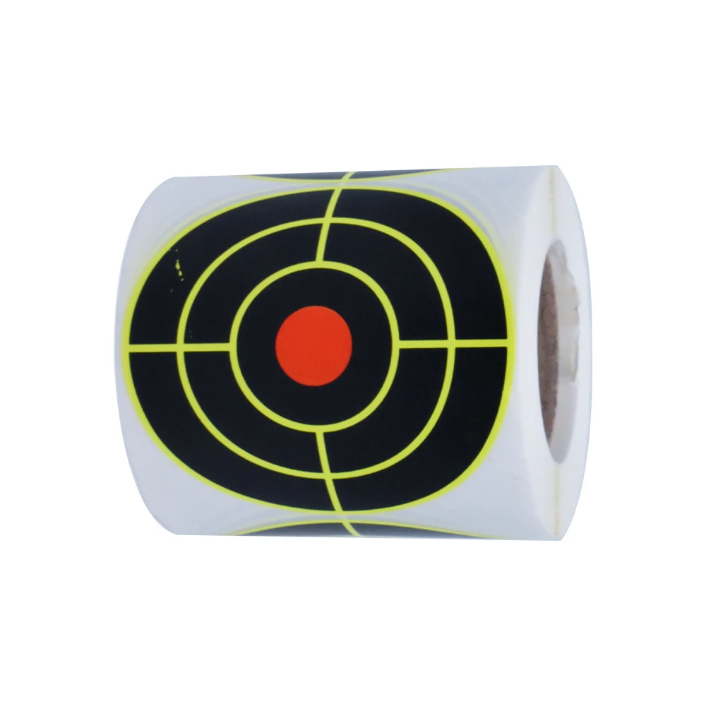 200Pcs Shooting Target Stickers Firing Label Fluorescent 3 Splatter Splash Target Paper for BB Gun, Pellet Gun, Airsoft, Rifle