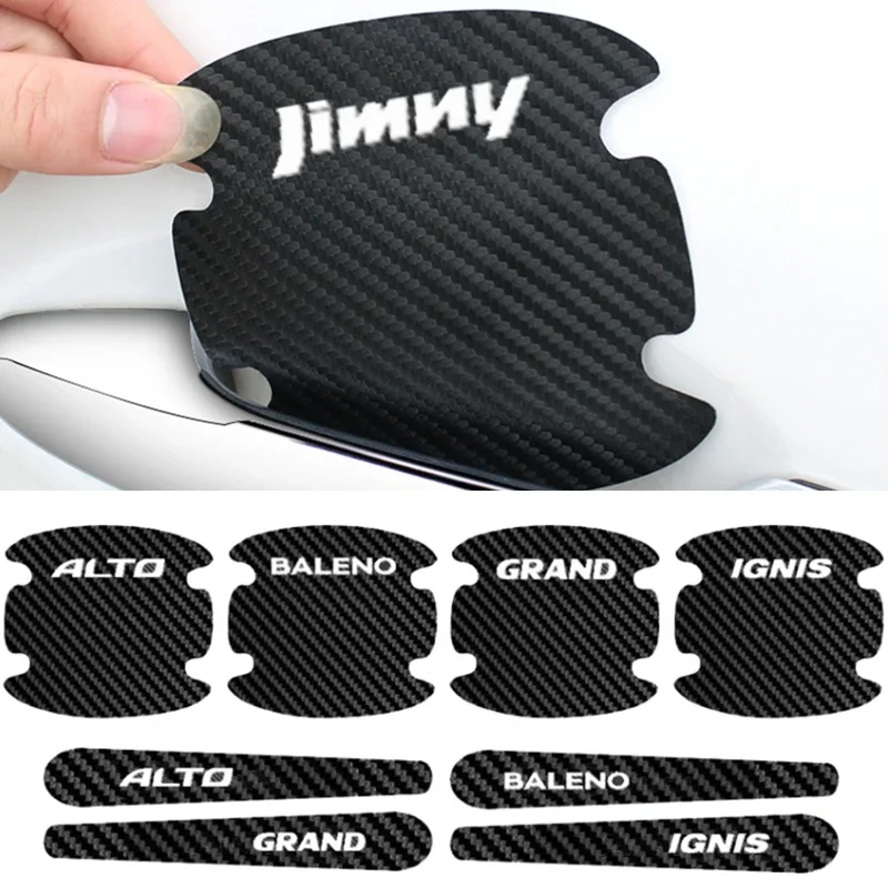 

Car Side Anti-scratch Sticker Door Handle Protective Strip Emblem for ALTO BALENO GRAND IGNIS JIMNY Auto Decoration