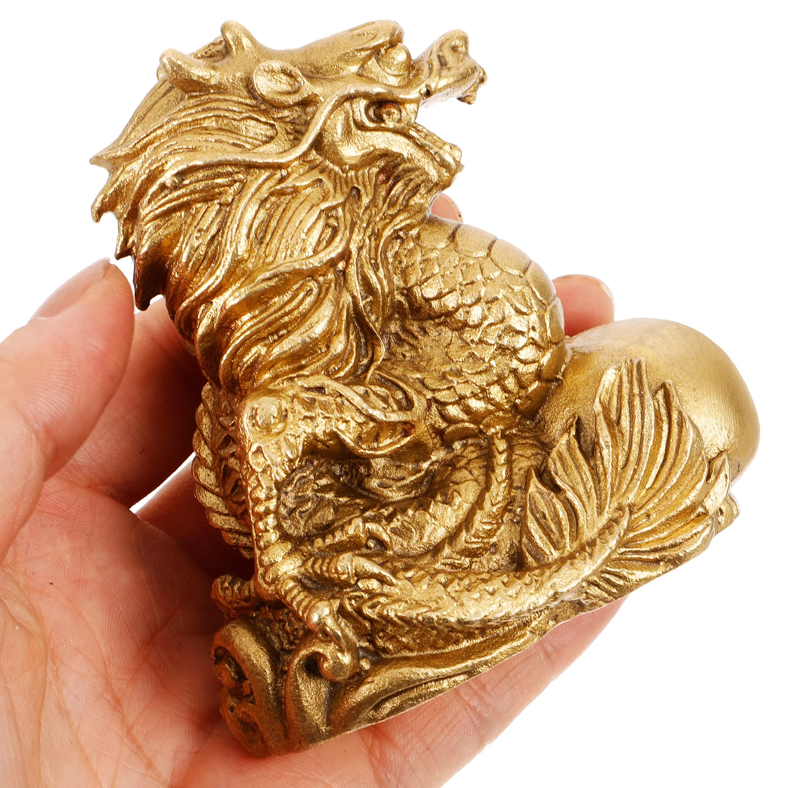 

Miniature Dragon Figurines Cute Cartoon Office Decor Copper Craft Desk Accessories New Year Gift Small Dragon Statues Tabletop