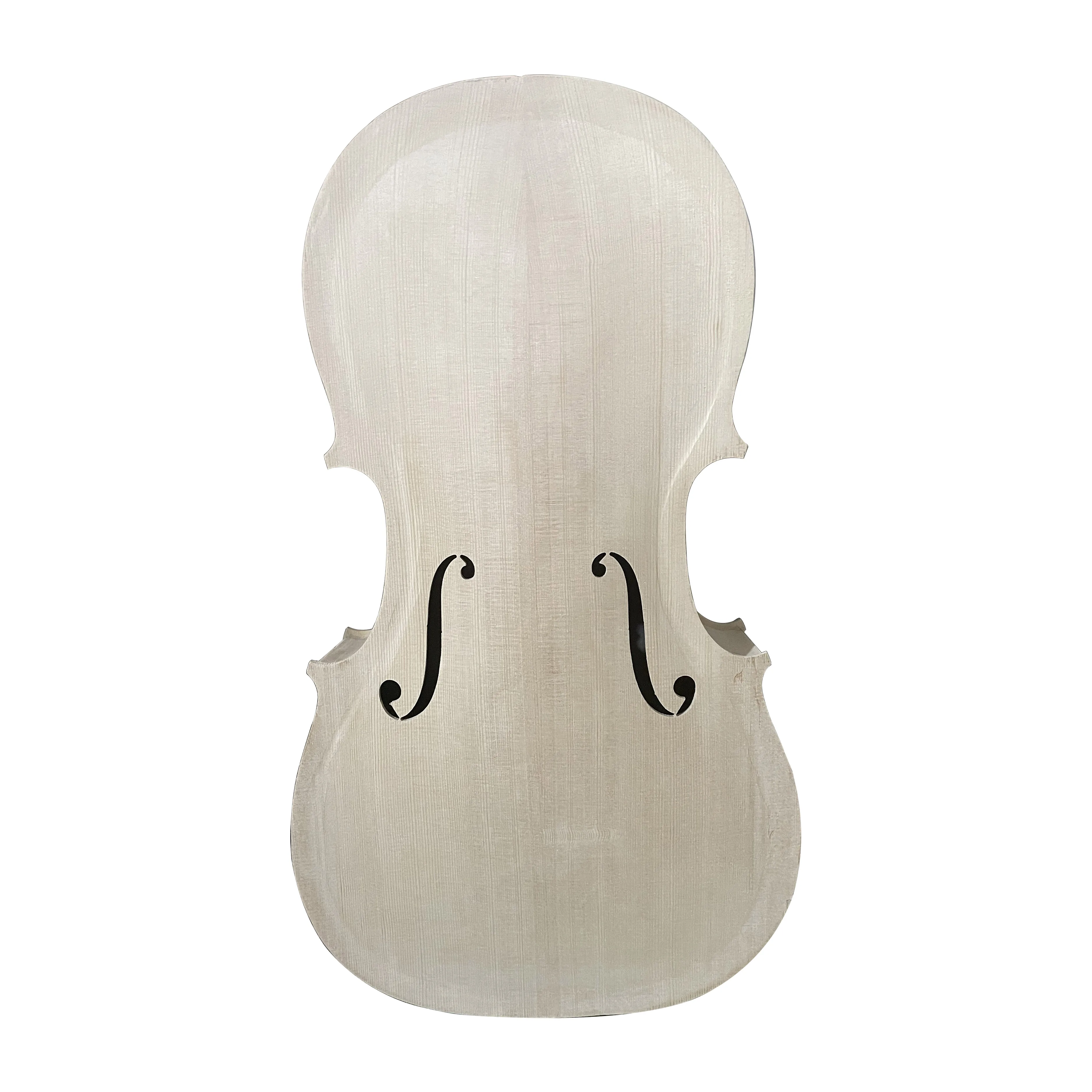 Solid Spruce Panel Maple Back Side Cello Barrel, Handmade, Unfinished, High Quality, White, 4, 4 Stradi Model, 100%