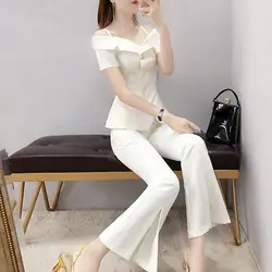 Set Of Two Fashion Pieces For Women Luxury Blazer Suit Elegant Summer High Quality Women's Sets Pants 2 Piece Outfits 2024 Pant