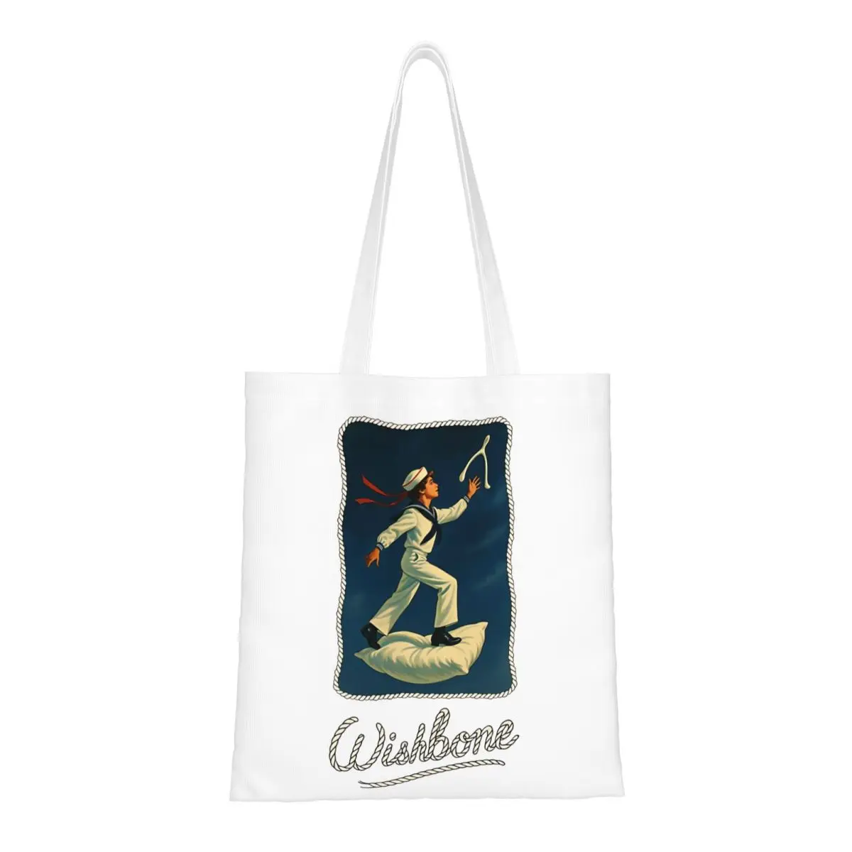 

Wishbone Conan Gray Album Cover Art Canvas Tote Handbag Grocery Bags Large Capacity Shopping Bags for Unisex
