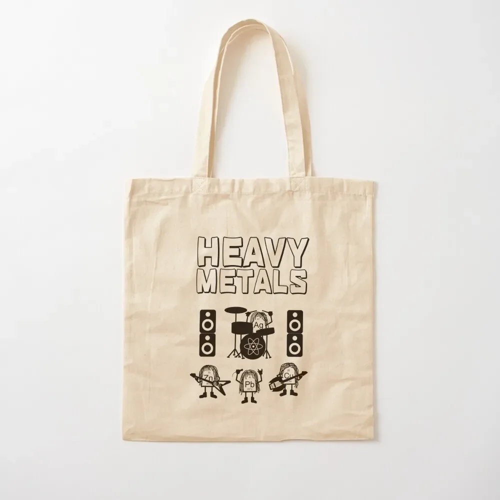 

Heavy metals band, heavy metals that rock, nerd chemist periodic table Tote Bag custom canvas bag the tote bag