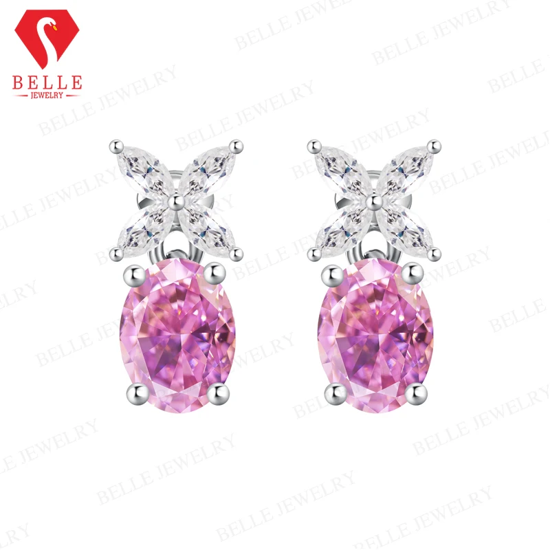 moissanite-cz-earrings-emerald-ruby-sapphire-925-silver-hypoallergenic-fade-resistant-factory-direct-sales-ideal-gift-for-her