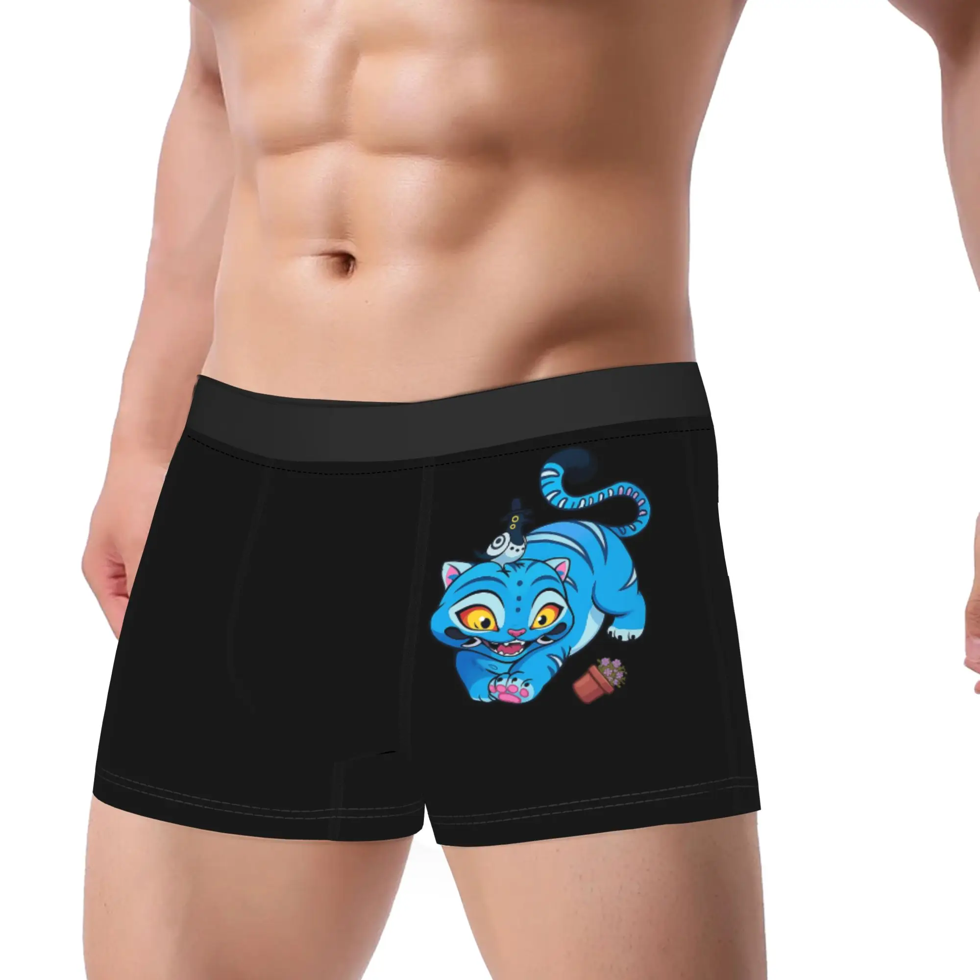 

Мужские трусы-брифы Derpy Tiger and Bird Trunk 3D Pouch, высококачественные, мягкие, модные, большие размеры 2XL