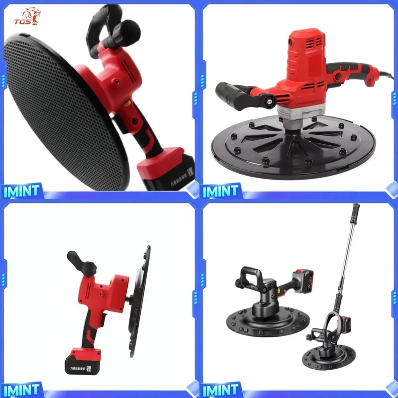 TGS Industrial Grade Electric Wall Sander Battery Operated Variable Speed Cement Mortar Plaster Polishing Machine for