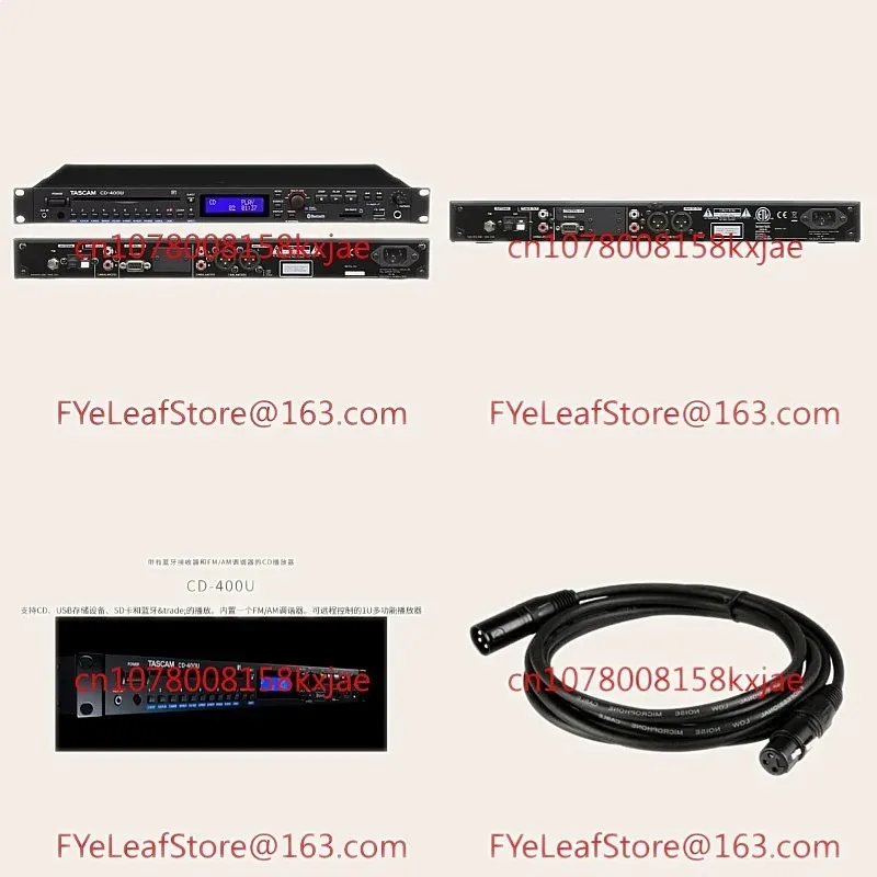 CD-400u Bluetooth CD Player USB SD Card Slot Stereo Home Audio