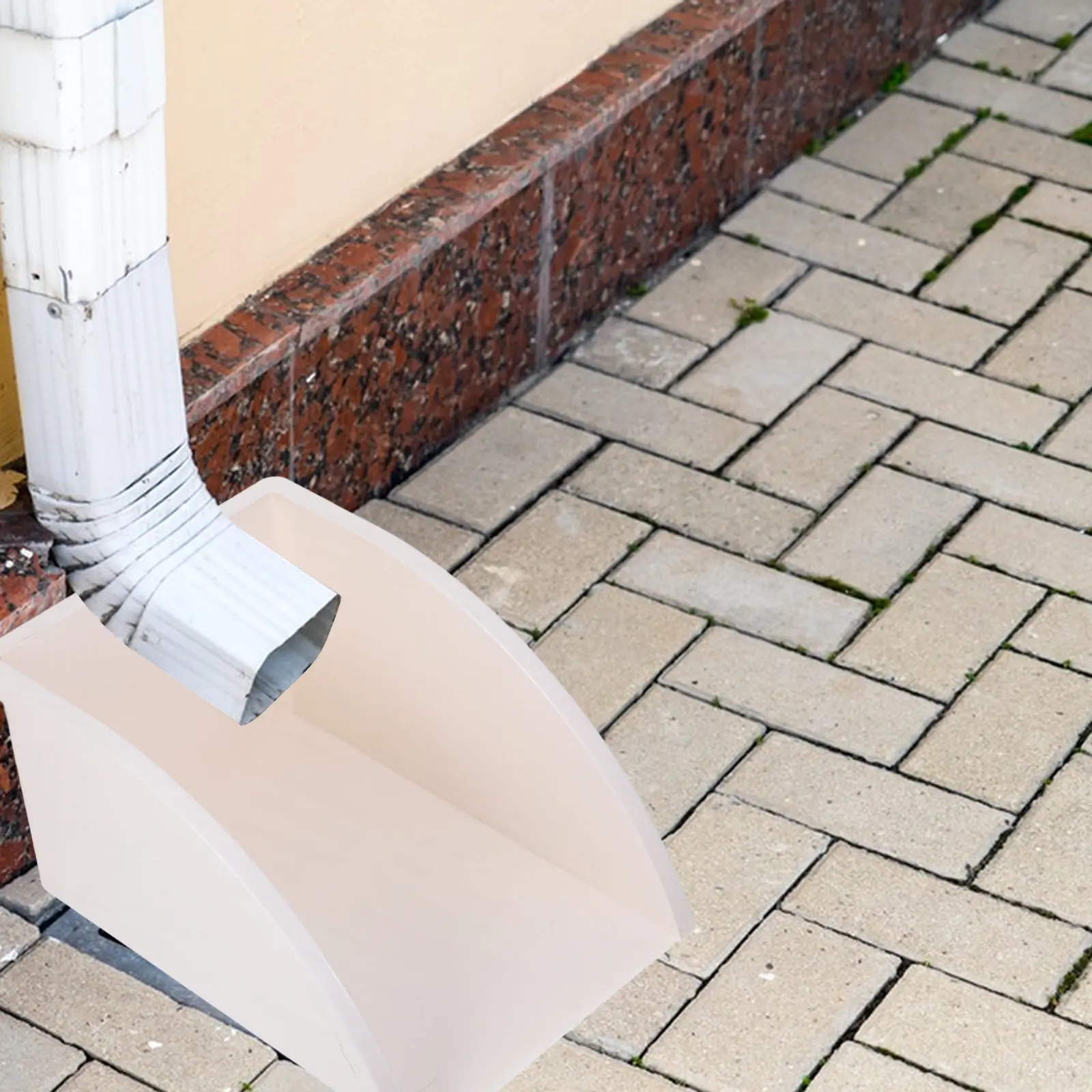 

Комплект из 2 удлинителей водосточных труб (отводов) из высокопрочного ПВХ для сбора дождевой воды и защиты от брызг