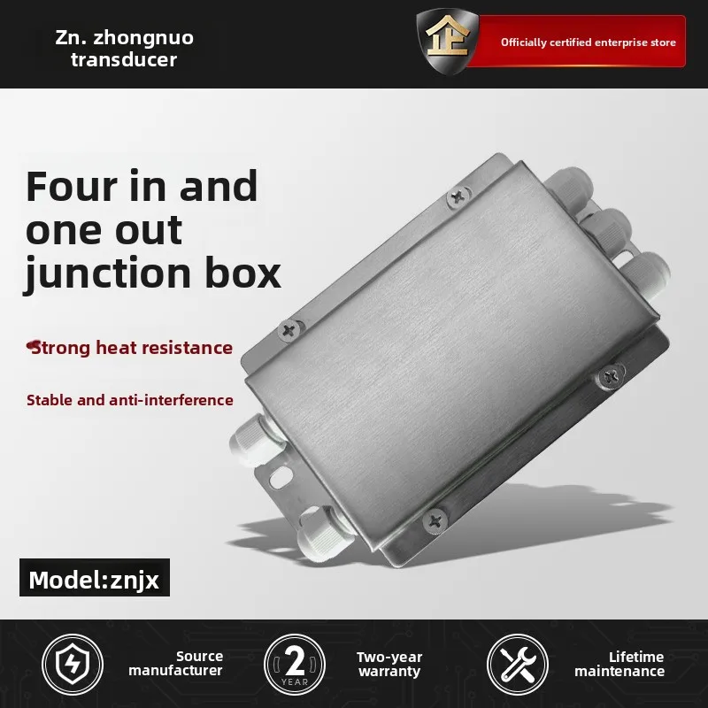 

Stainless Steel Junction Box for Sensor with 5 Core Shielded Signal Cable