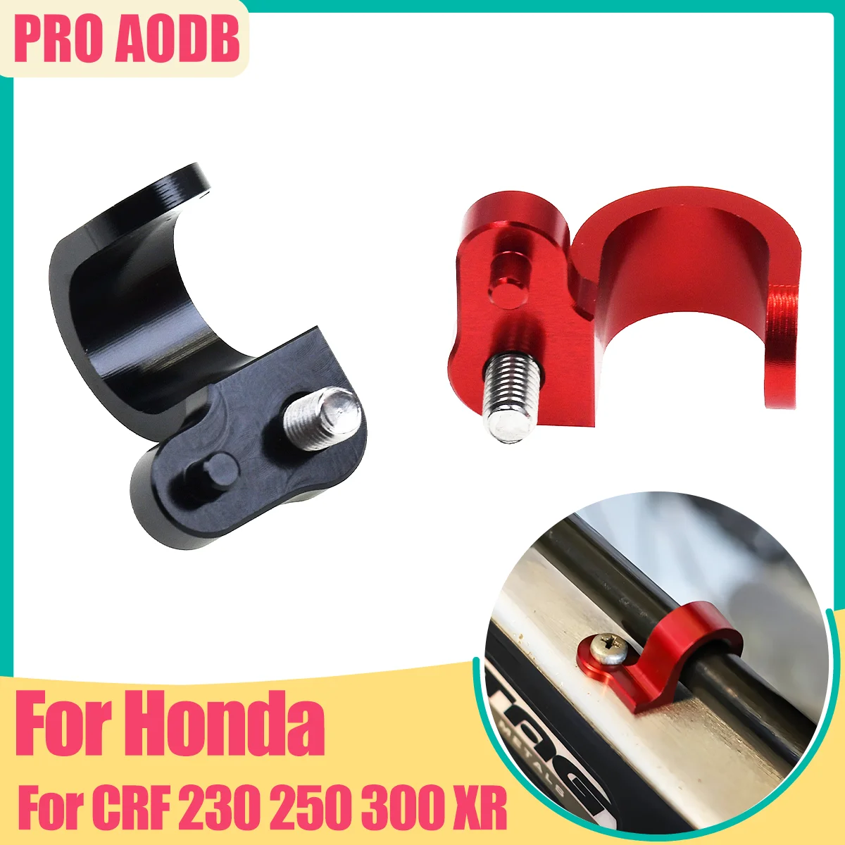 Para HONDA XR 250L 250R 400R 600R 650R Motard accesorios de Motocross soporte abrazadera de Cable CRF230L 250L 300L 250M línea de aceite de freno trasero