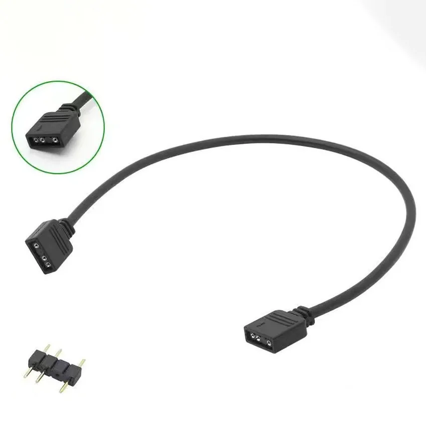 Motherboard RGB SYNC Splitter, 12V 4Pin RGB / 5V 3Pin ARGB SYNC HUB Transfer Extension Cable For M/B ASUS GIGABYTE MSI