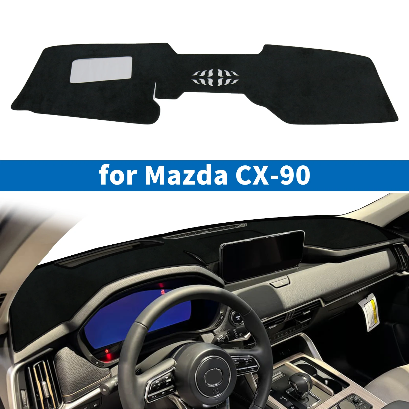 

Car Dashboard Mat Fit for Mazda CX-90 CX90 2024 2025 2026 Sunshade Protective Carpet Dash Mat Dashmat