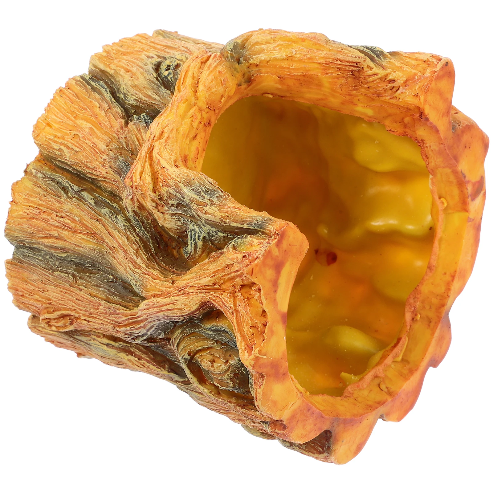 

Tree Stump Decorative naments Natural Aesthetic Reptile Hideout Cave Aquarium Fish Tank Hides Caves Safe Installation leoar