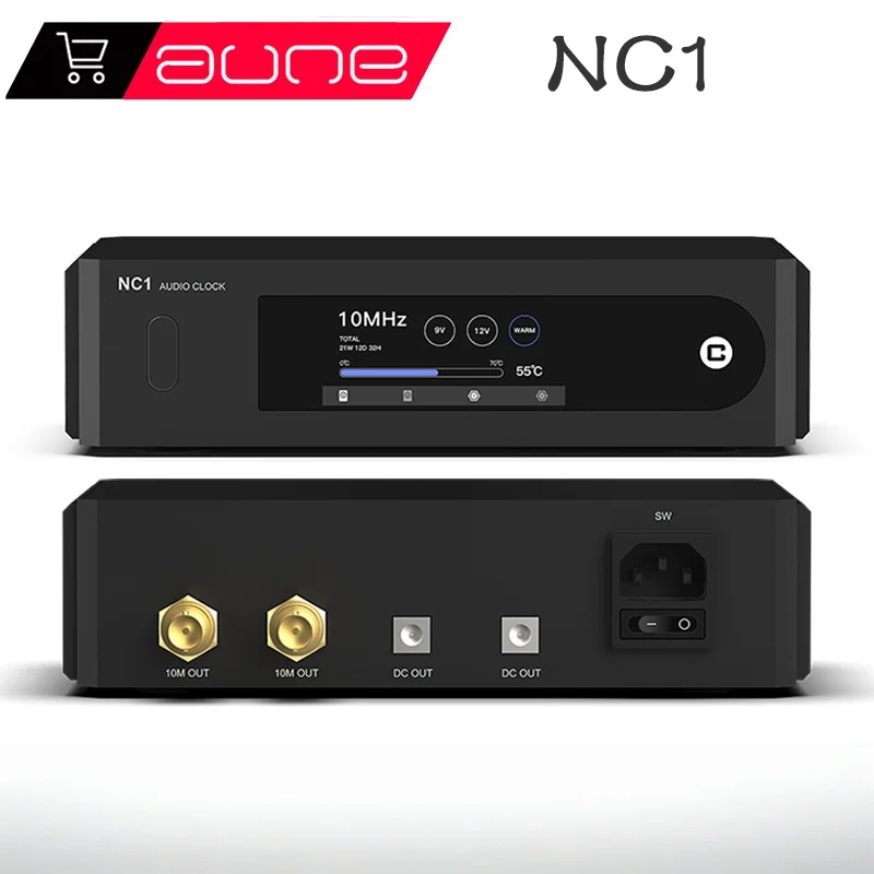 AUNE NC1 reloj de Audio Digital versión femenina fuente de alimentación lineal de 10MHz todo en uno HiFi música sin pérdidas 9V/2,5A 12V/2A HIFI